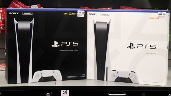 PS5 en su versión para juegos digitales y con lector de disco