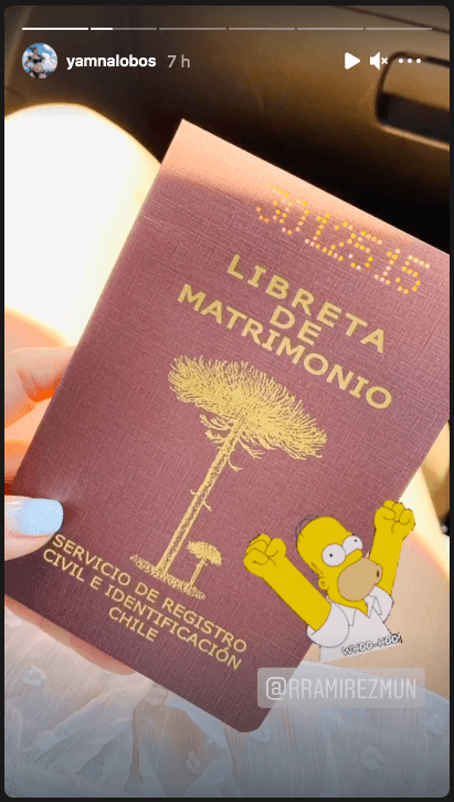 Las postales que dejó el matrimonio de Yamna Lobos y Rodrigo Ramírez.(1)