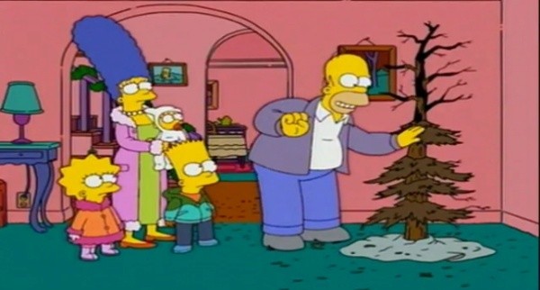 Homero Simpson arruinando la Navidad, otra vez. (Foto: Archivo)