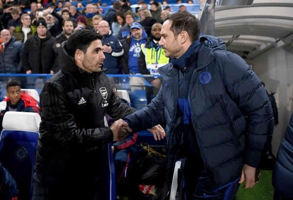 Arteta y Lampard frente a frente en Premier League. (Foto: Getty)