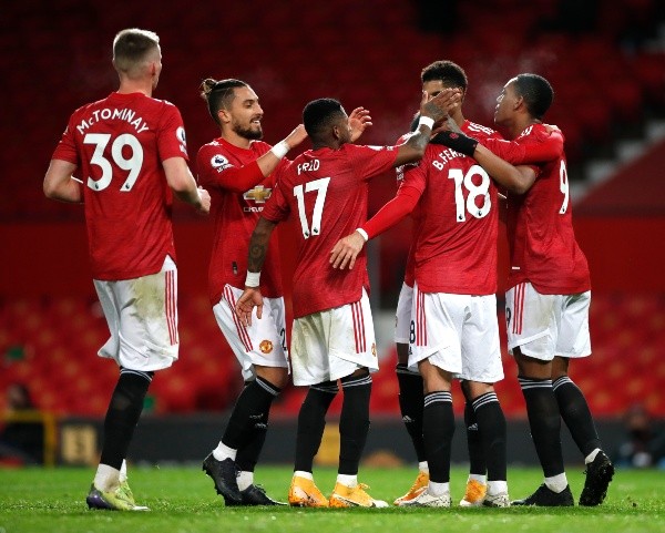 El Manchester United viene de golear por 6-2 al Leeds de Bielsa. (Foto:Getty)