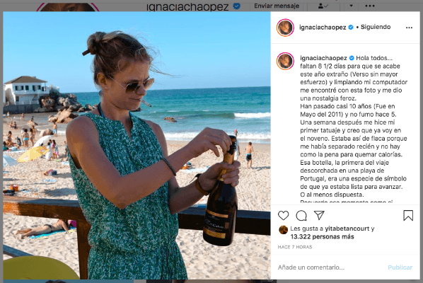 La publicación de Ignacia Allamand en su Instagram.