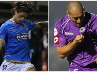 Joaquín y Cristián Montecinos, hijo y padre ligados al fútbol.