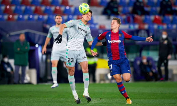 El Betispor poco le empata el partido al Levante, pero terminó cayendo 4-3. Foto: Getty Images