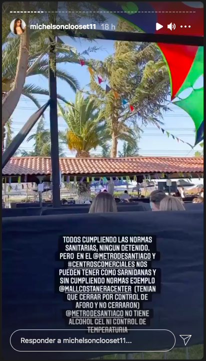 Ignacia Michelson defiende la fiesta en Espacio Broadway.