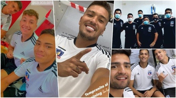 La camiseta de entrenamiento que utilizará Colo Colo este 2021 y que fue revelada por parte del plantel en sus redes sociales. Foto: Instagram