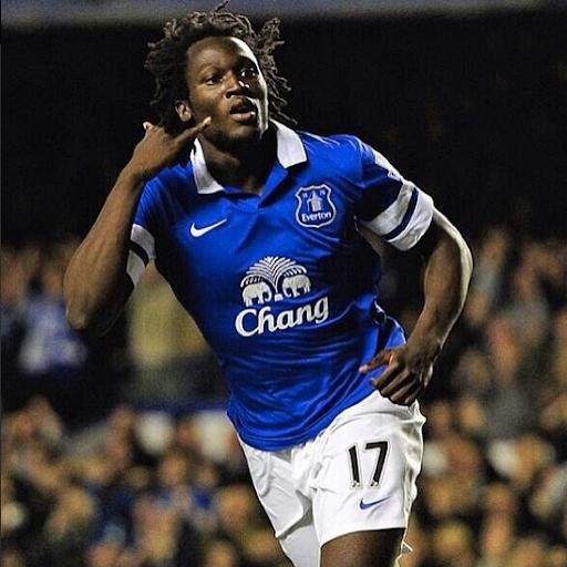 Romelu Lukaku en el Everton