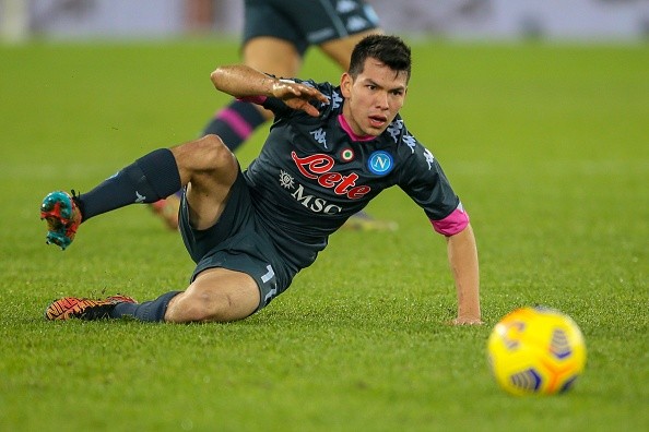 El mexicano Hirving Lozano es el goleador del Napoli esta temporada con siete tantos, sies de ellos en Serie A. (Foto: Getty)