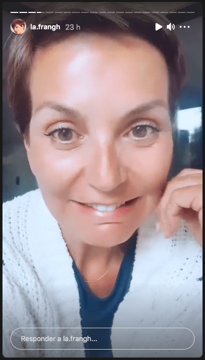 Fran García-Huidobro al darse cuenta de que perdió seguidores en Instagram por sus respuestas sobre Dios y el aborto.