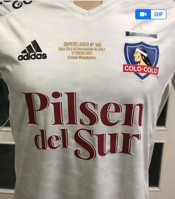La camiseta que usará Colo Colo en el Superclásico.