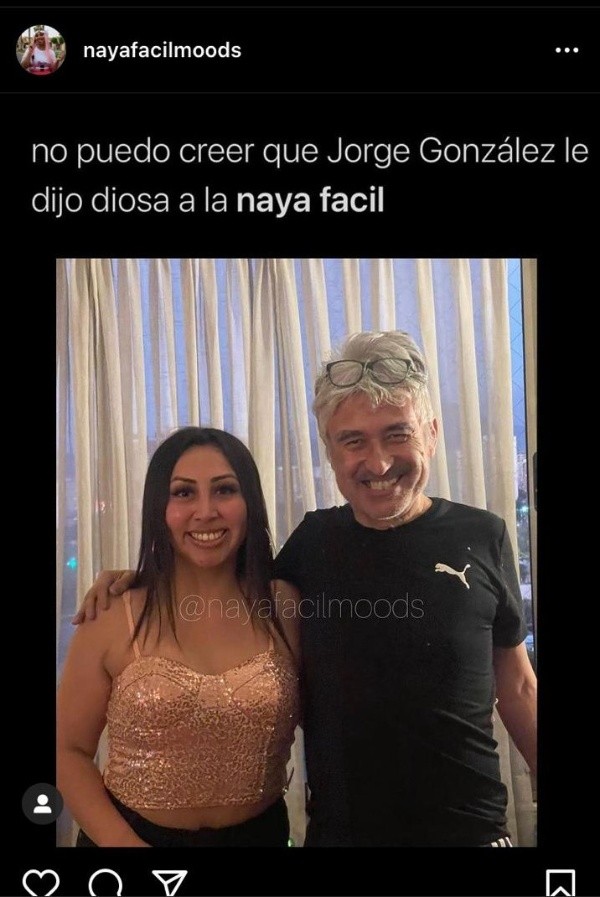 Naya Fácil junto a Jorge González