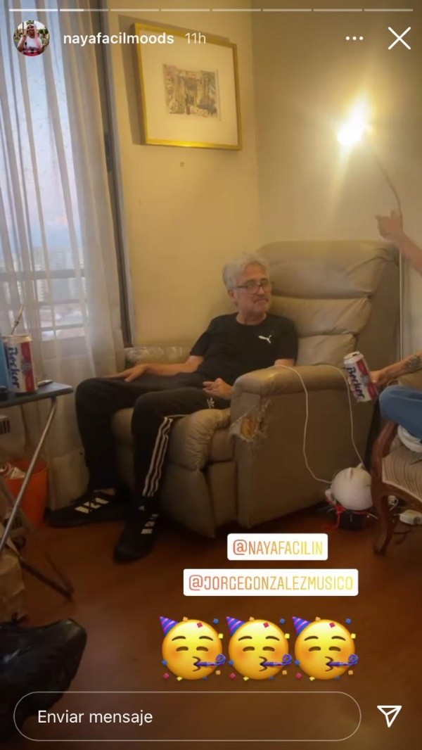 Naya Fácil junto a Jorge González