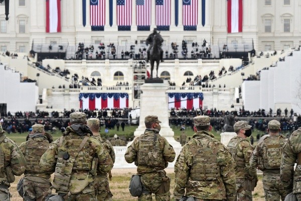 El Capitolio con un fuerte resguardo militar. (Foto: Getty)