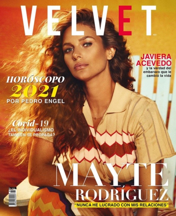 La portada de Revista Velvet que protagoniza Mayte Rodríguez.