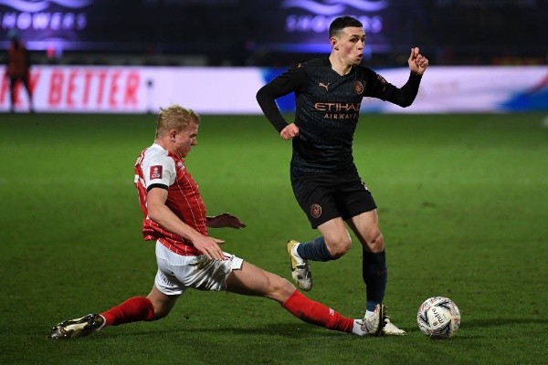 Foden marcó el 1-1 del partido ante el elenco de la cuarta división inglesa.