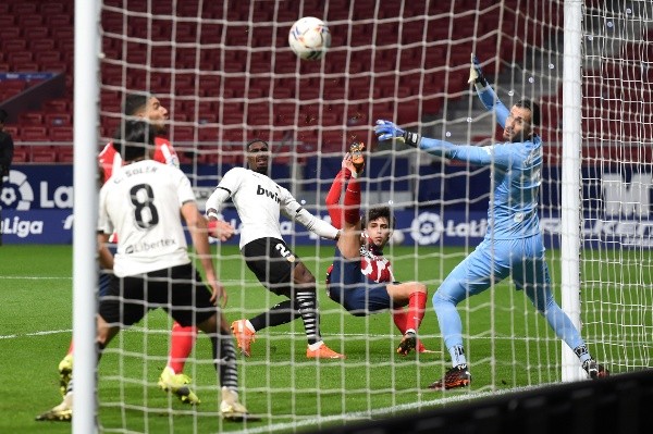 Joao Felix anotó el empate del Atlético de Madrid ante el Valencia. Foto: Getty Images