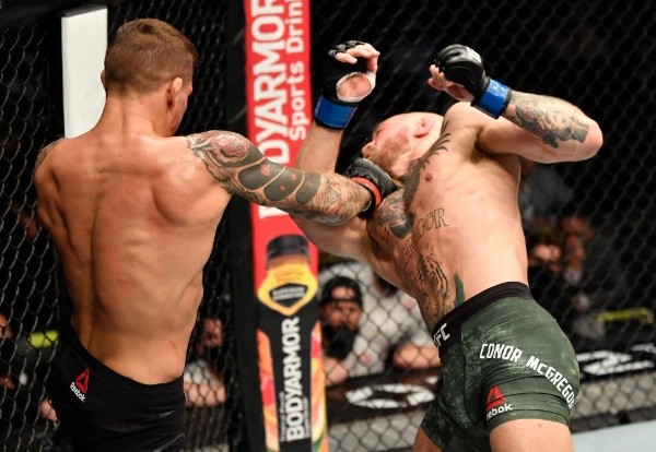 Dustin Poirier noqueó a Conor McGregor por primera vez en su carrera. Foto: UFC