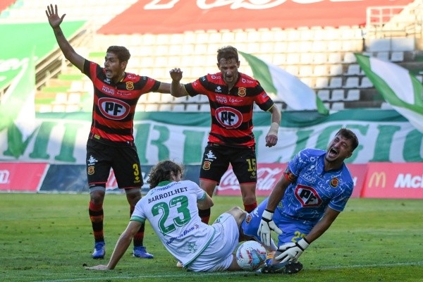 Nico Peric sufrió una fea falta en la ida y arriesgó perderse la vuelta, pero se infiltró para estar. Foto: Agencia Uno