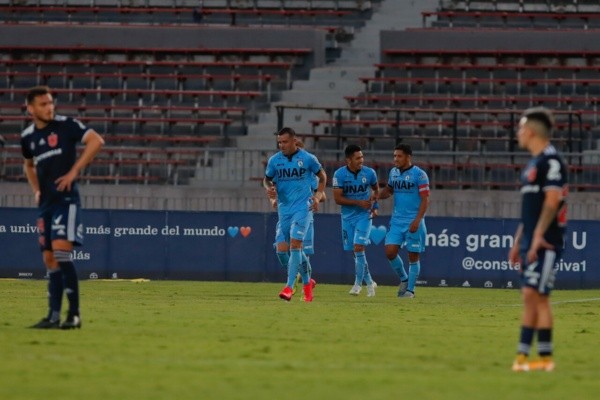 Iquique no pudo abrochar el triunfo ante la U en el último partido por el Campeonato Nacional. Foto: Agencia Uno.
