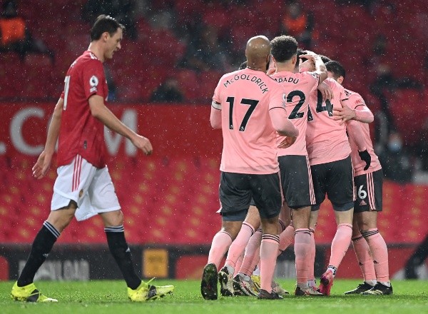 Tras la victoria en Old Trafford, el Sheffield United llegó a ocho puntos en Premier. Siguen siendo los colistas. (Foto: Getty)