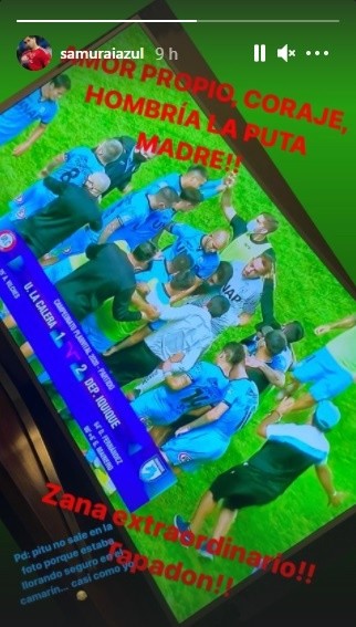 Johnny se volvió loco con el triunfo de los Dragones Celestes