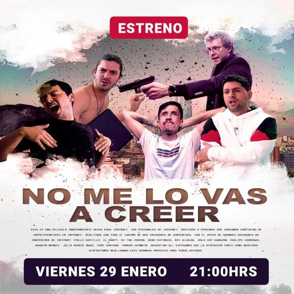 Afiche de “No me lo vas a creer”, la primera película de Rodi Garrido.
