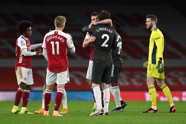 El nuevo fichaje del Arsenal, Martin Ødegaard, hizo su debut frente al Manchester United. (Foto: Getty)