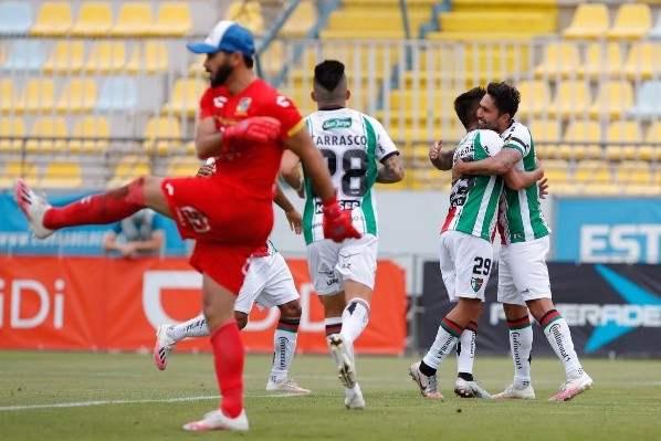 Palestino derrotó a Everton y lo dejó complicado con la zona baja de la tabla. Foto: Agencia Uno