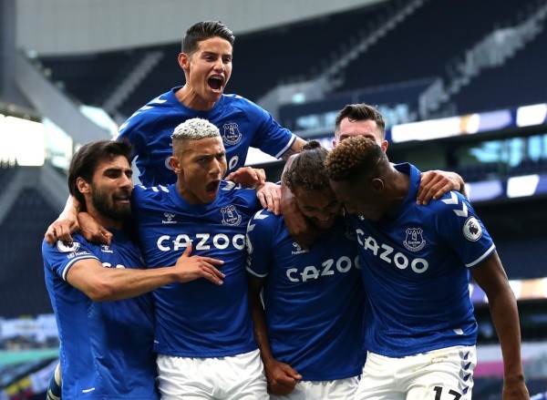 La última vez que se enfrentaron hubo alegría Toffee. El Everton superó por 1-0 a los Spurs por 1-0. (Foto: Getty)