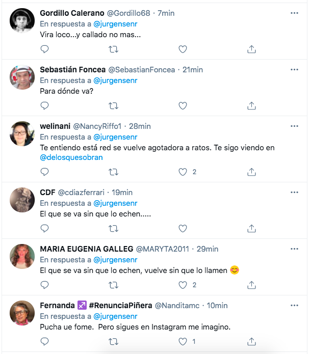 Las reacciones al cierre de la cuenta de Mauricio Jürgensen en Twitter.(8)