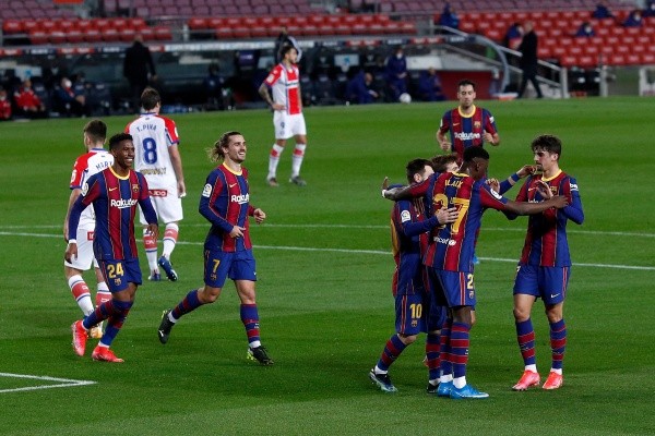 Barcelona está con el ánimo arriba luego de golear por La Liga este sábado. (Foto: Getty)