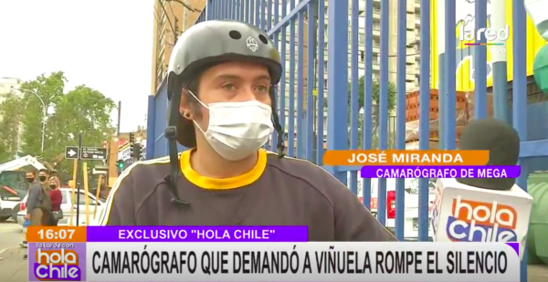 El camarógrafo José Miranda en sus primeras declaraciones sobre el caso Viñuela, desde que sucedió el polémico episodio.