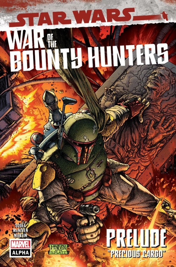 La portada del cómic protagonizado por Boba Fett, “War of the Bounty Hunters”.