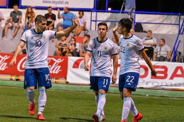 Solari marcó uno de los 4 goles que argentina le metió a Mauritania en aquella competencia.