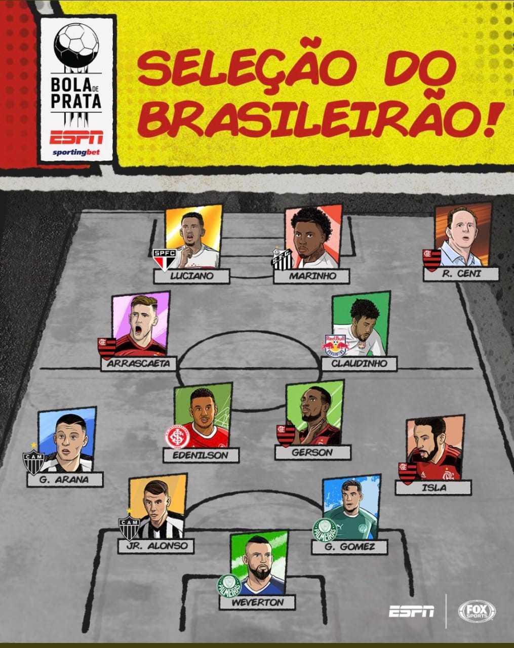 Mauricio Isla en el equipo ideal de ESPN Brasil