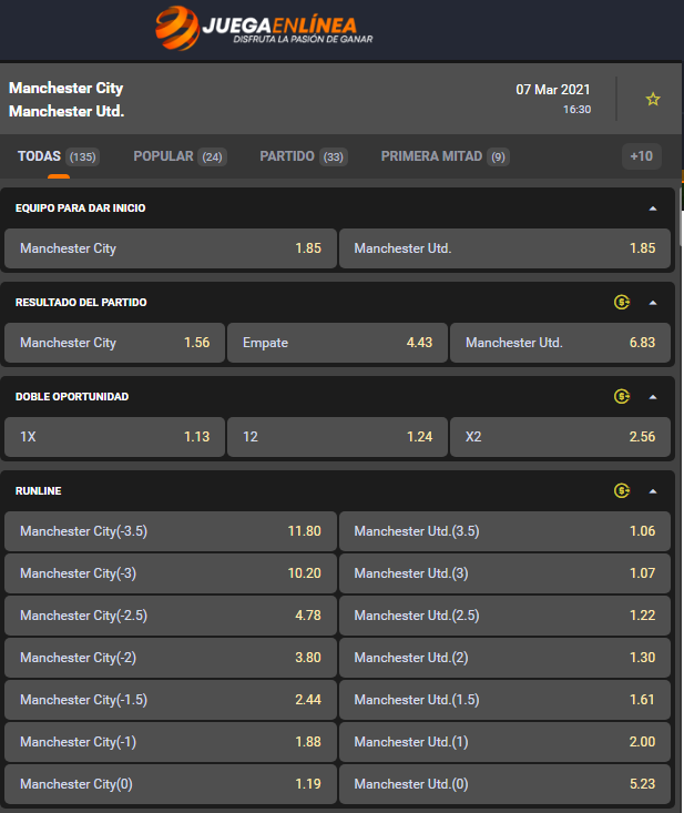 Junto a Juegaenlinea.com puedes disfrutar la pasión de ganar en el clásico de Manchester. ¿Gana el City o el United? ¿Te la juegas? | Foto: Juegaenlinea.com