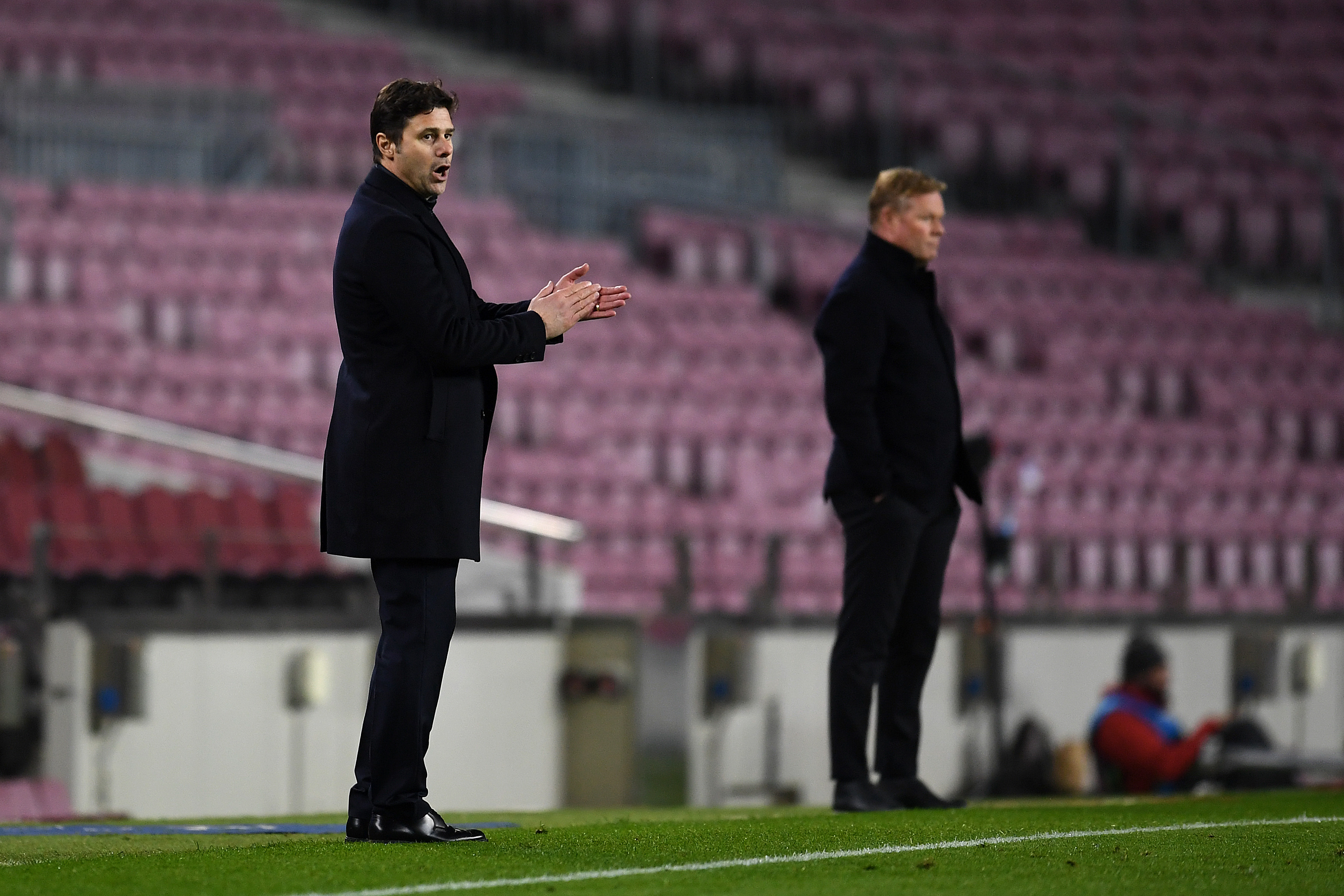 Pochettino le dio un baile a Koeman en España y espera repetir en Francia. Foto: Getty Images