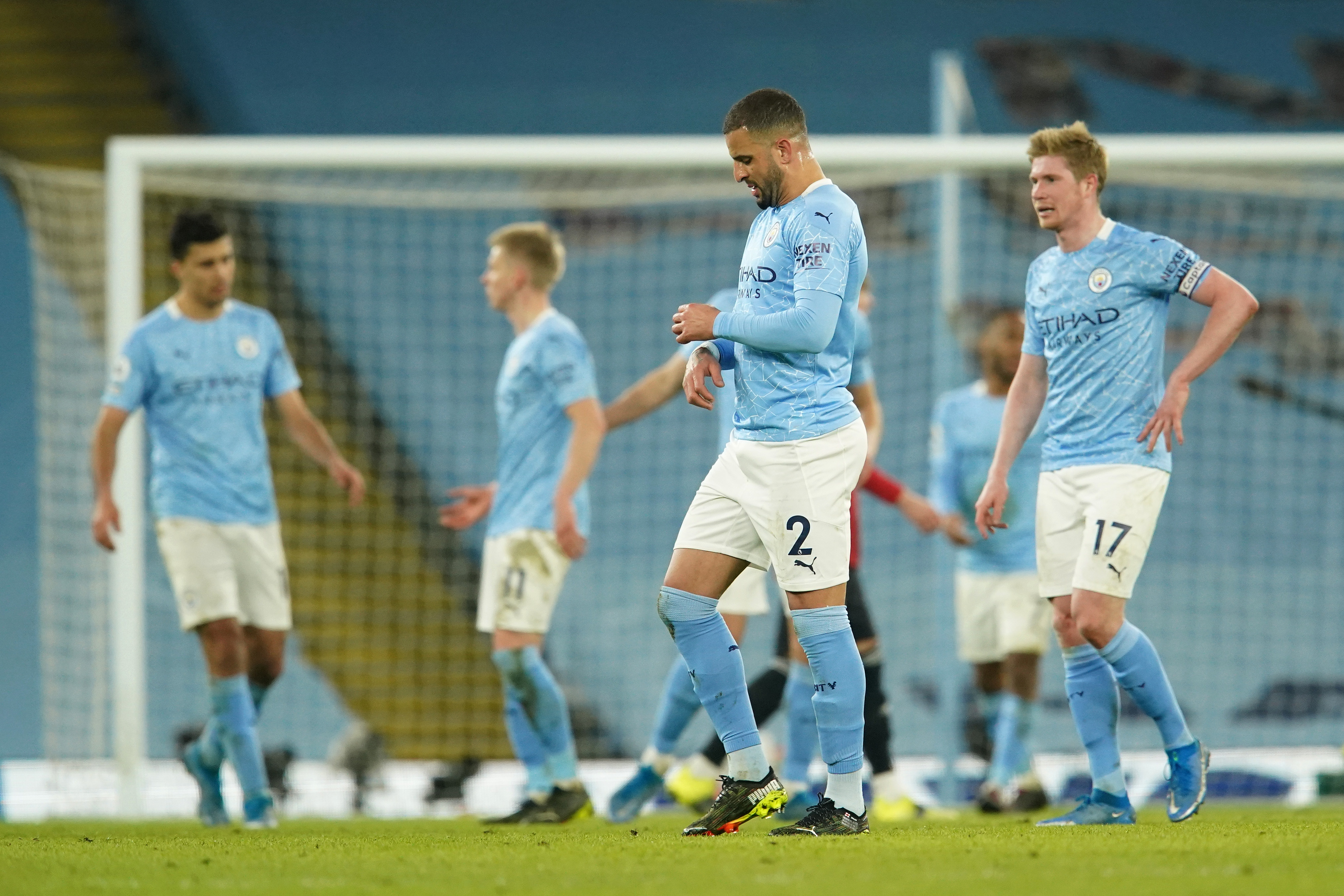 A pesar de perder el invicto, el City de Pep sigue siendo el líder por 11 puntos. (Foto: Getty)