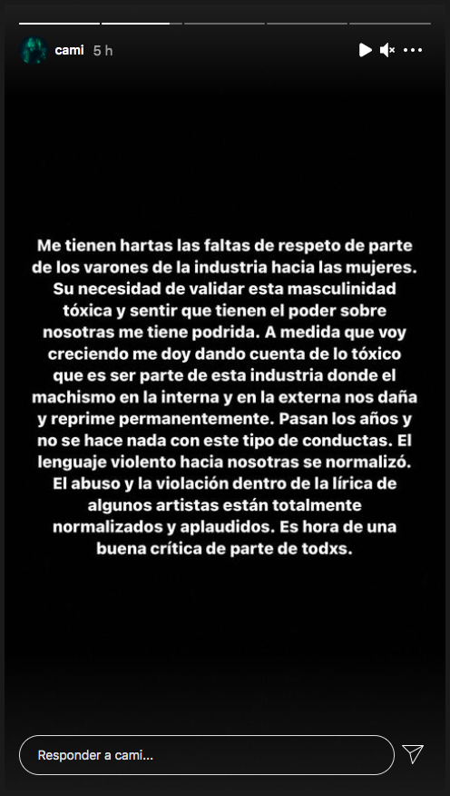 La furia de Cami Gallardo contra el reguetonero Arcángel.(1)