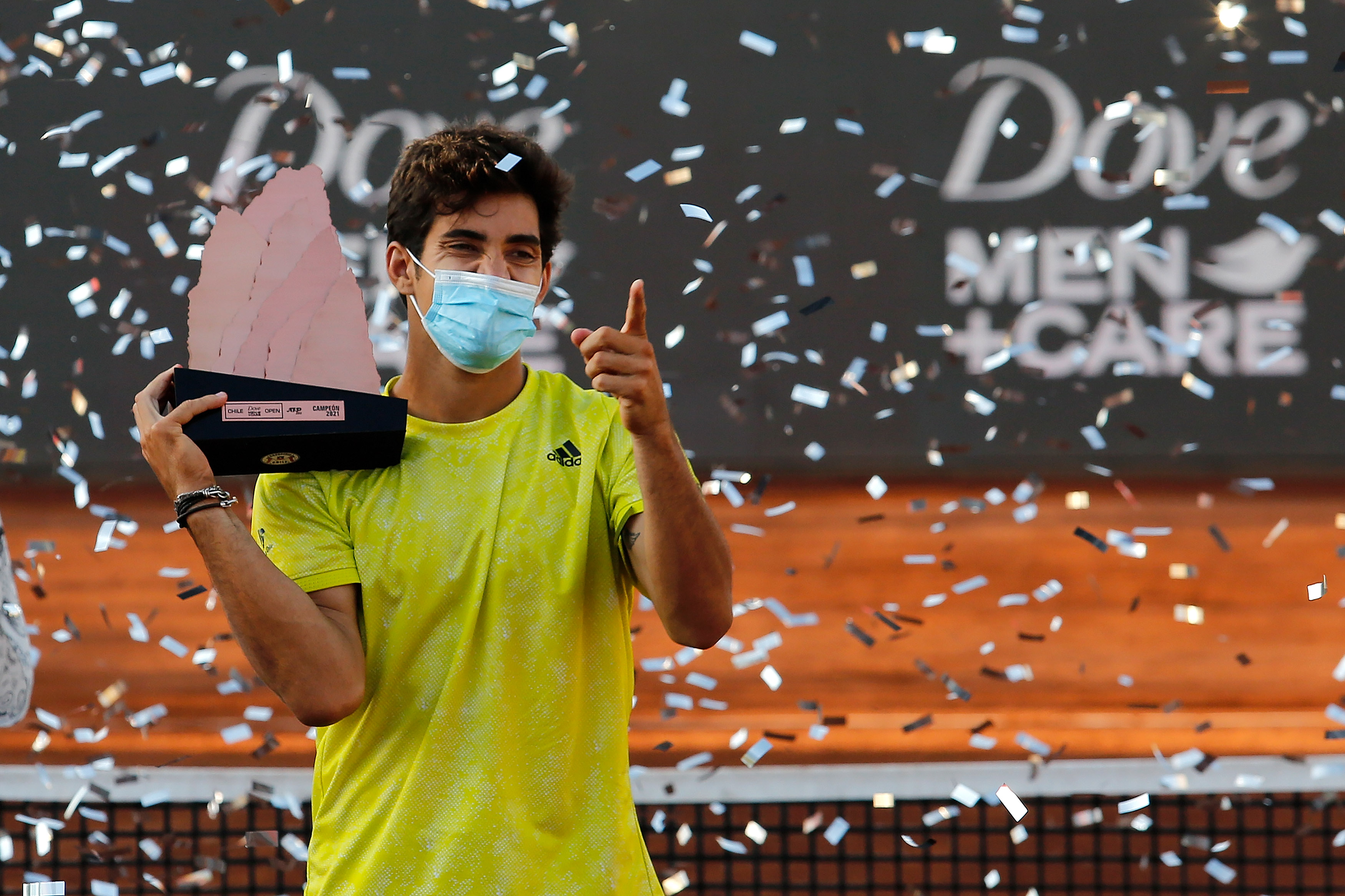 Cristian Garin se coronó en el ATP 250 de Santiago. | Foto: Getty Images
