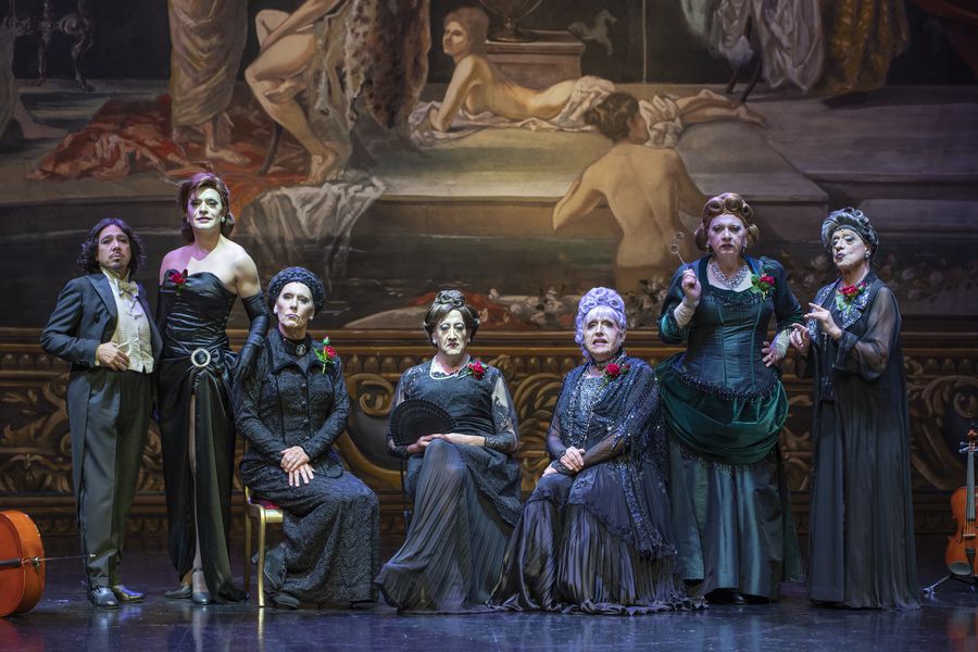 Elenco de la obra 'Orquesta de Señoritas'