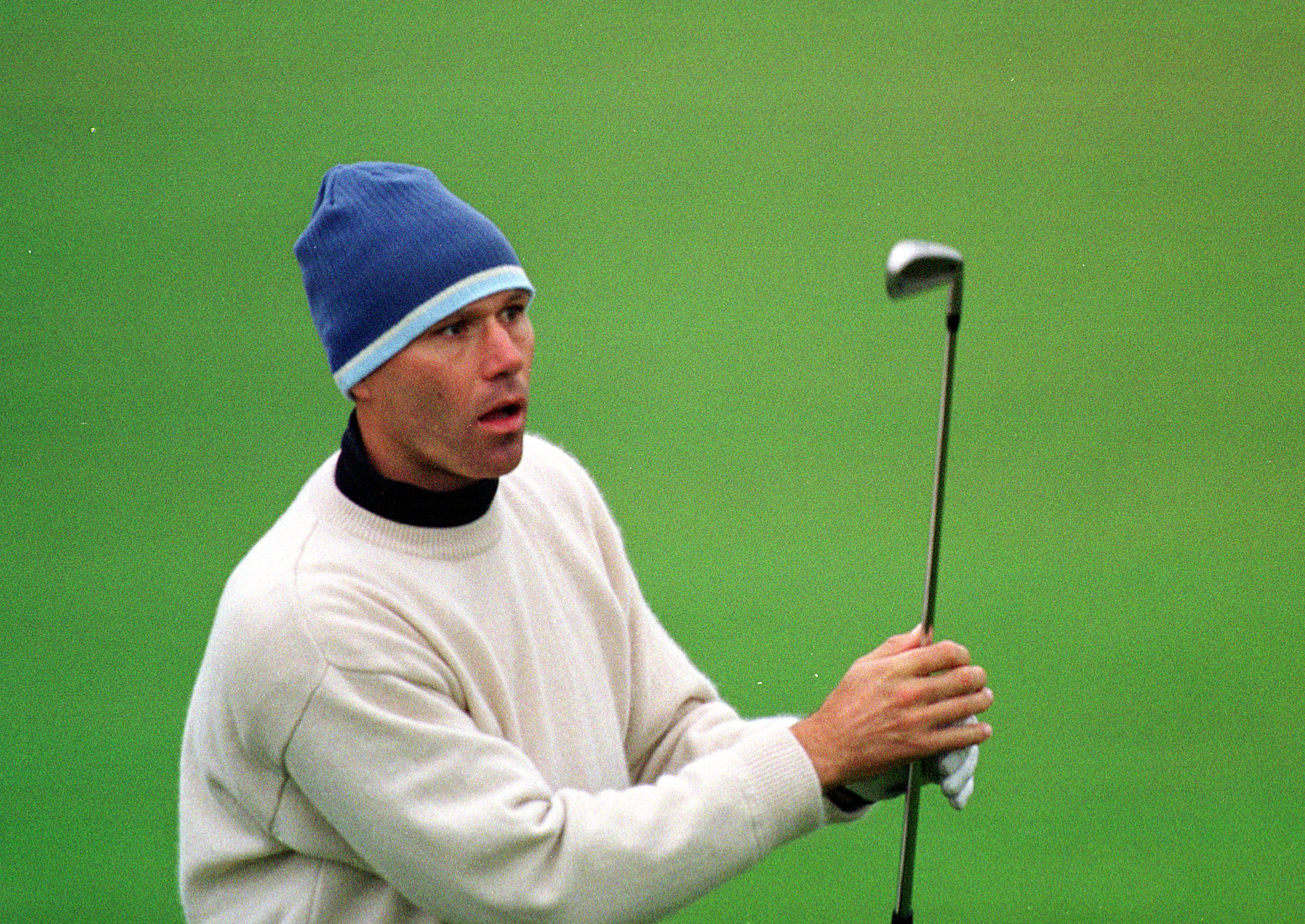 Marco Van Basten en su faceta de golfista (Getty Images)