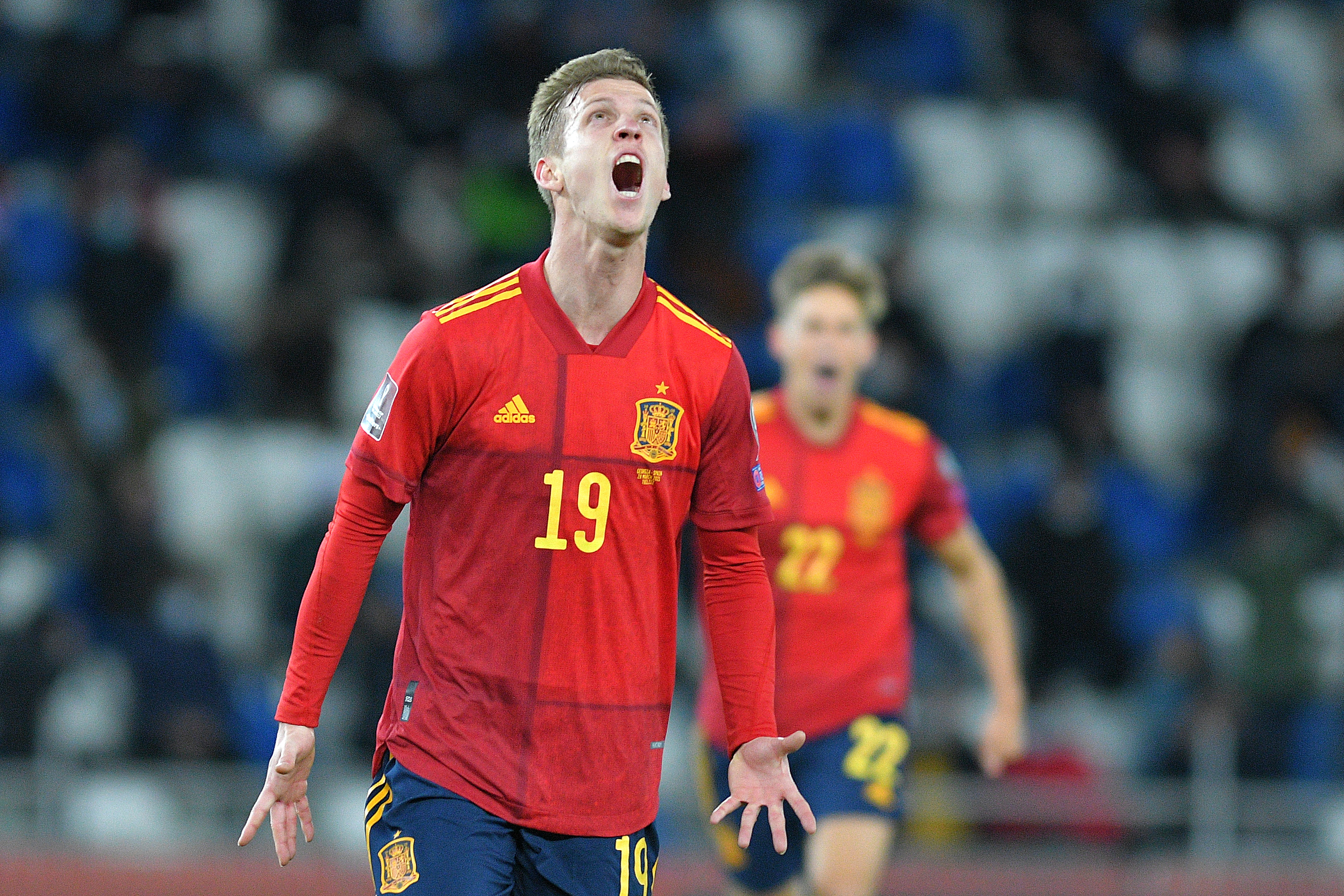 Con gol agónico de Dani Olmo, España ganó su primer partido el clasificatorias sobre Georgia. (Foto: Getty)