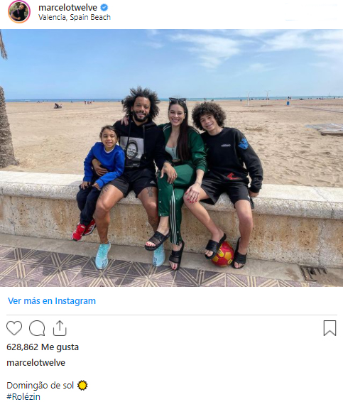 La polémica publicación de Marcelo en Instagram.