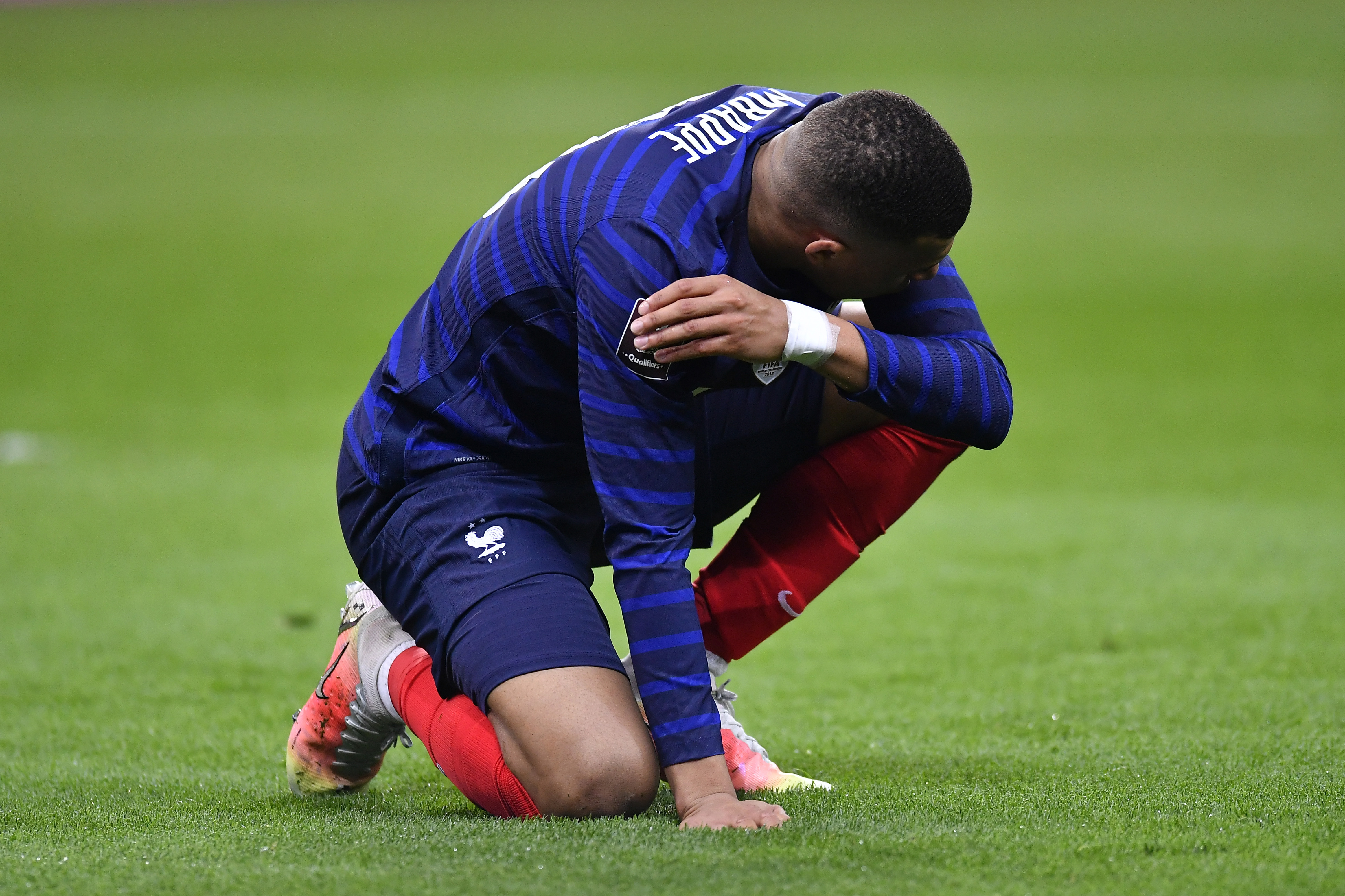 Mbappé todavía no logra marcar. Frente a Ucrania no estuvo preciso y con Kazajistán falló un penal. (Foto: Getty)