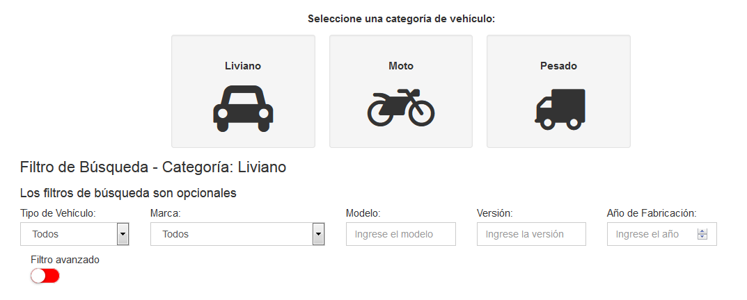 SII: Consulta de Tasación