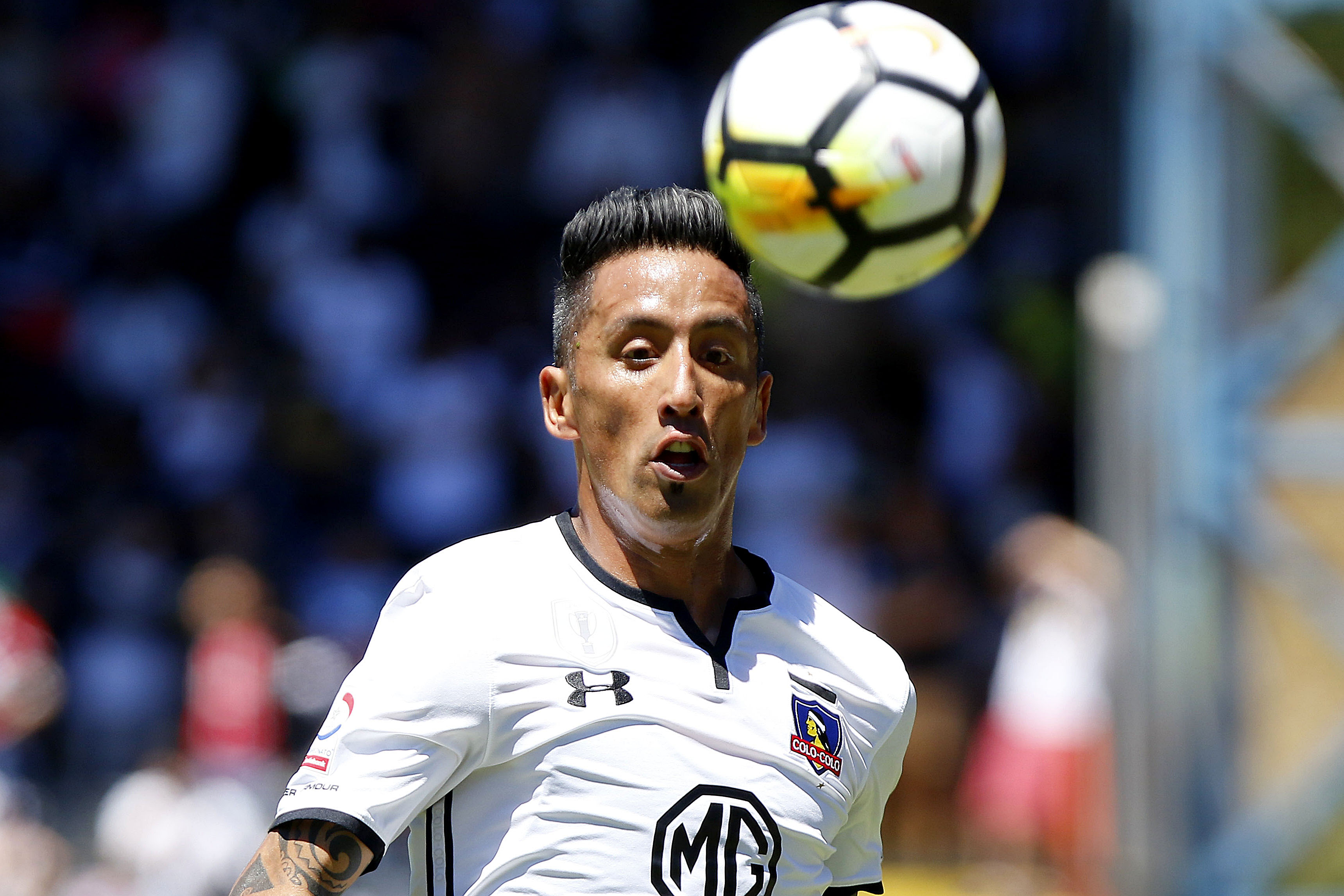 Lucas Barrios volvió en 2018 a Colo Colo, pero sólo duró una temporada y se fue. | Foto: Agencia Uno
