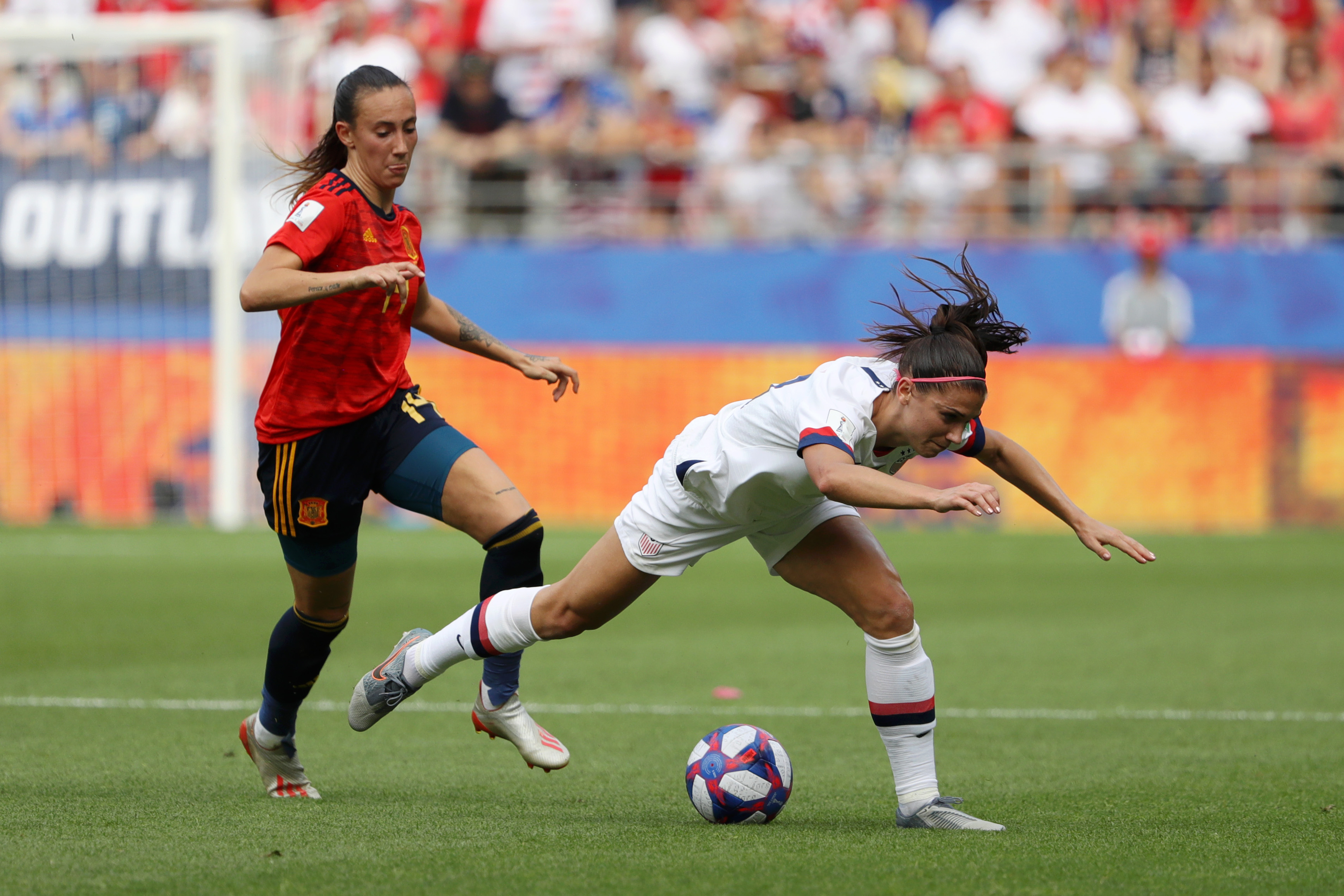 Virginia Torrecilla con España durante el Mundial de Francia 2019. (Foto: Getty Images)