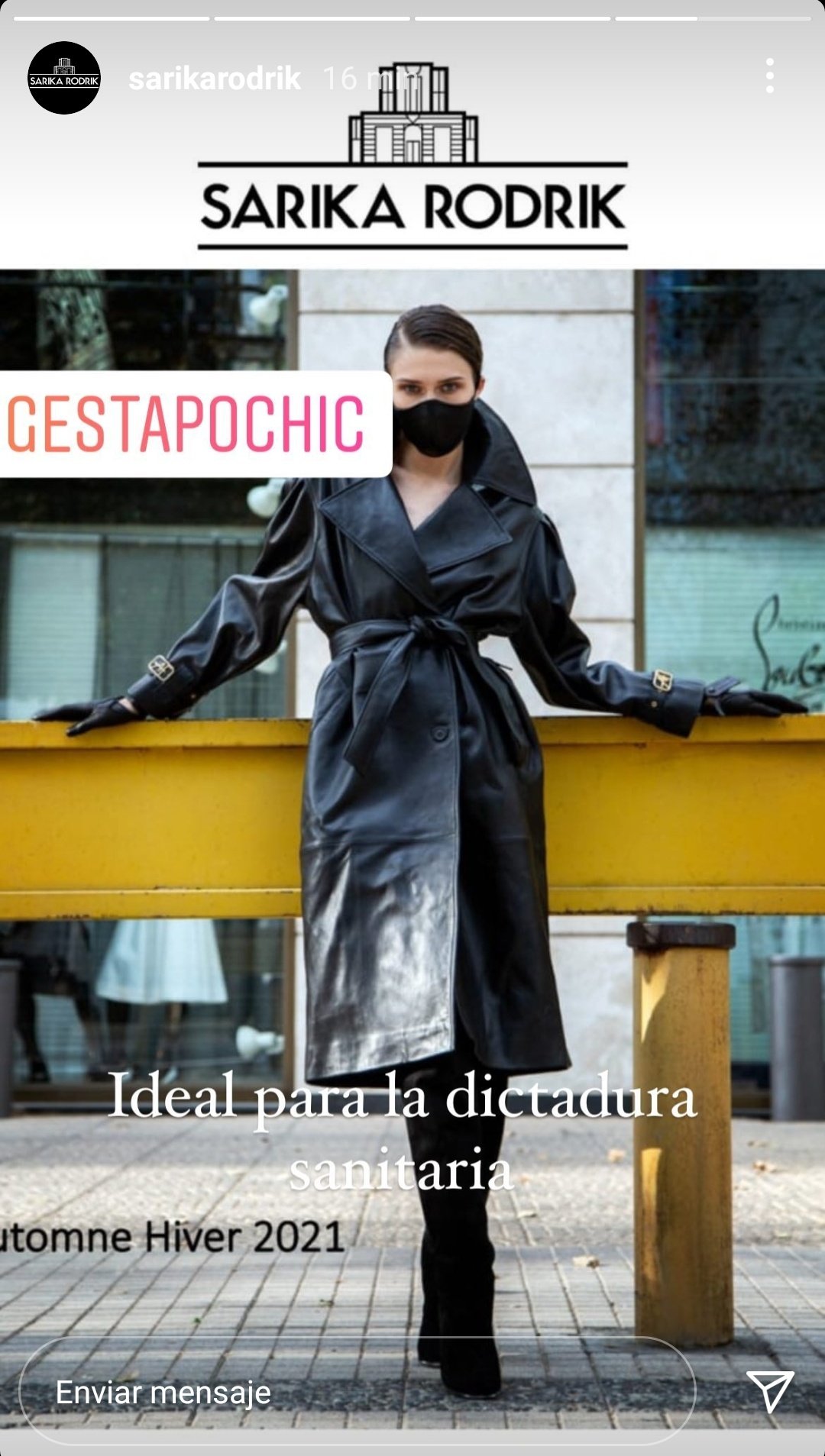 Las publicaciones en el perfil de Sarika Rodrik, la asesora de imagen de Tonka Tomicic.(2)