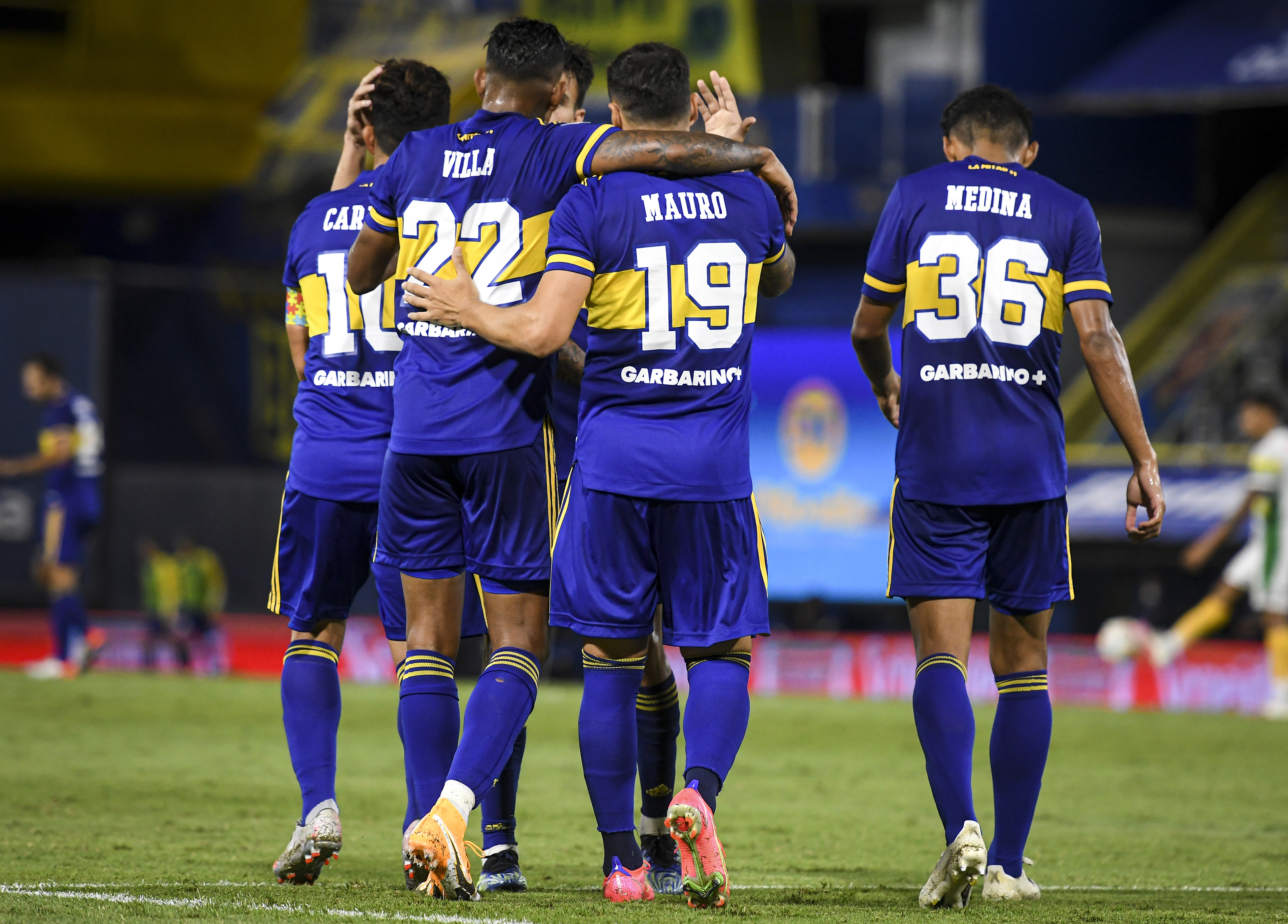Tras dos partidos sin ganar, Boca logró llevarse los tres puntos ante el Defensa y Justica de Sebastián Beccacece. (Foto: Getty)